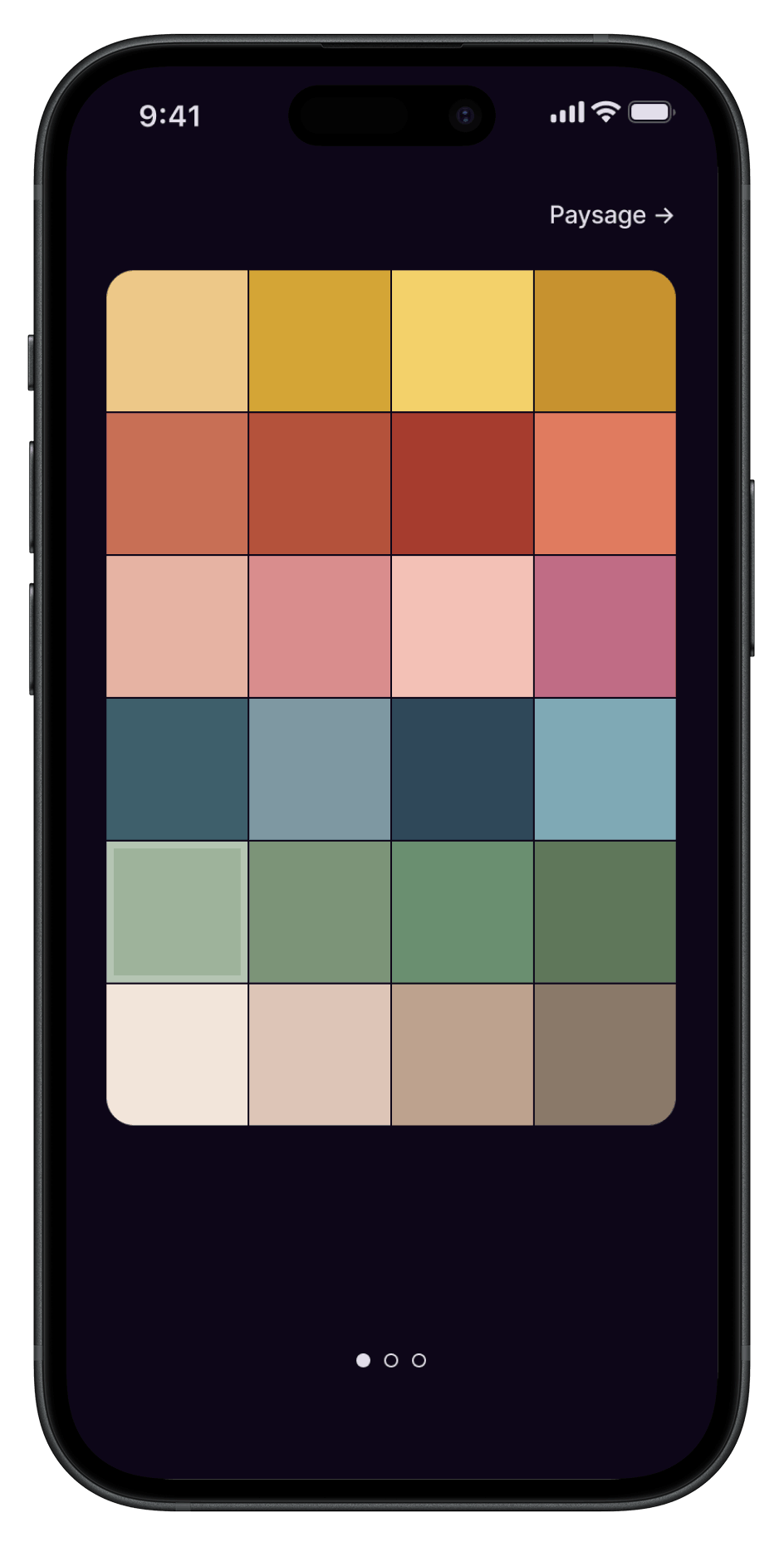 Composition 1/3 thème sombre Trace.