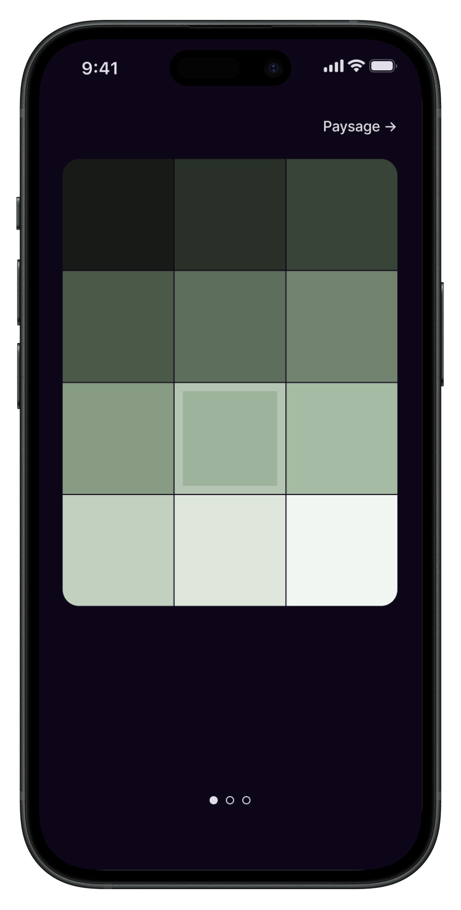 Composition 2/3 thème sombre Trace.